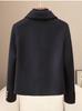 Petite Spring 2026 Lapel Double-Faced Wool Coat in New Style for Women
