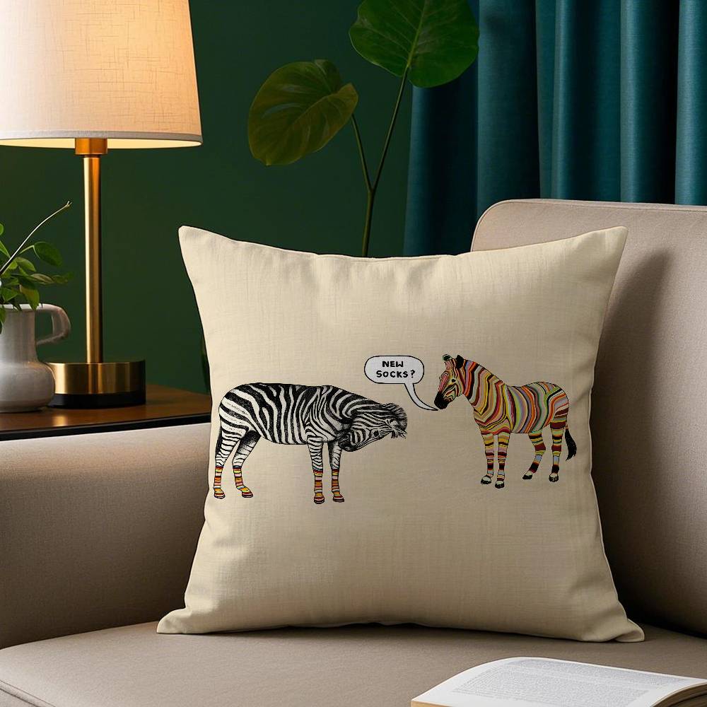 S-Smith Fashion P-Paul Pillow Case Short Plush Print Cushion Cover Square Throw Pillow Covers Sofa Home Decor