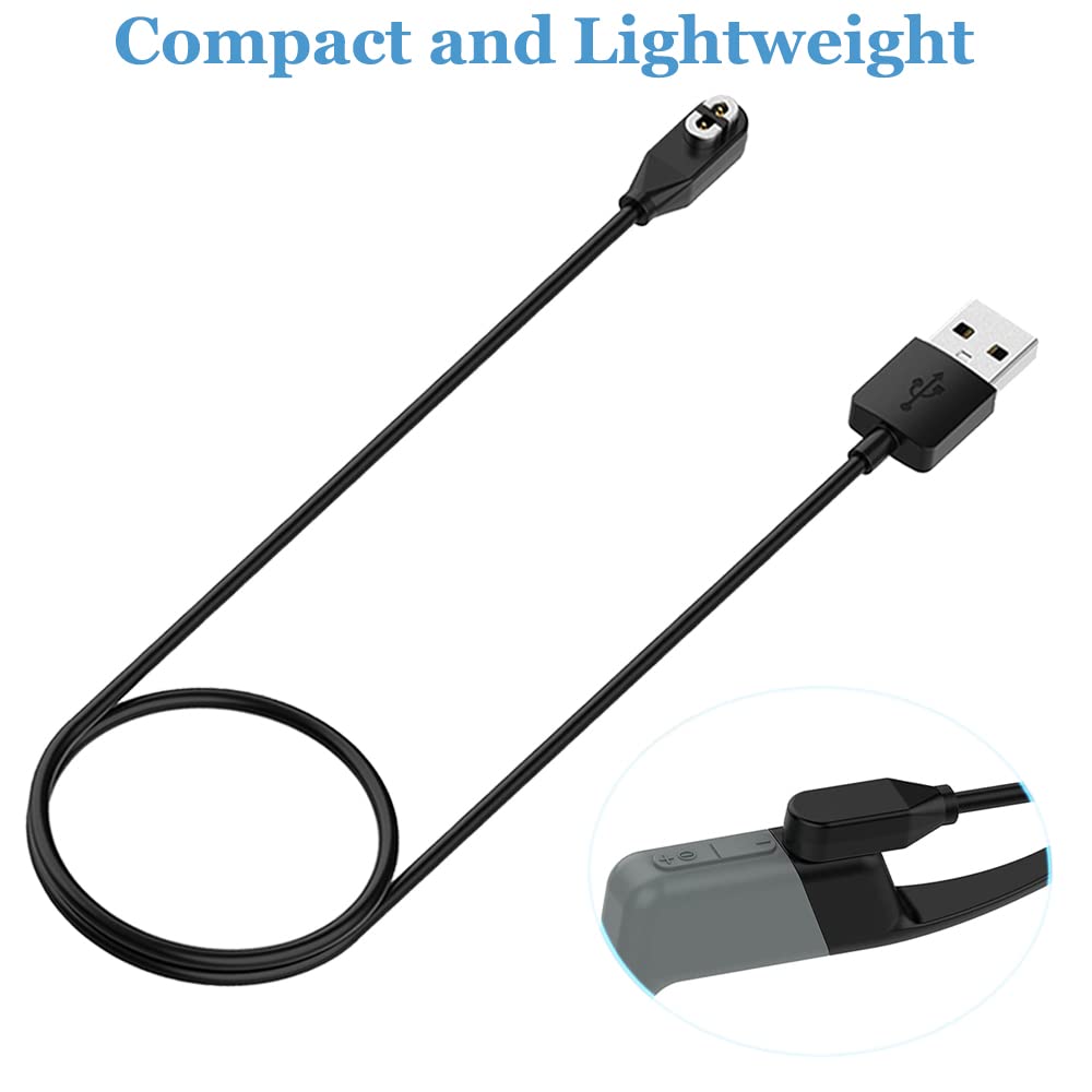 Threeeggs Magnetic Charging Cable Compatible with AfterShokz Aeropex AS800 OpenComm ASC100SG & Shokz OpenRun Pro & OpenRun & OpenRun Mini Wireless