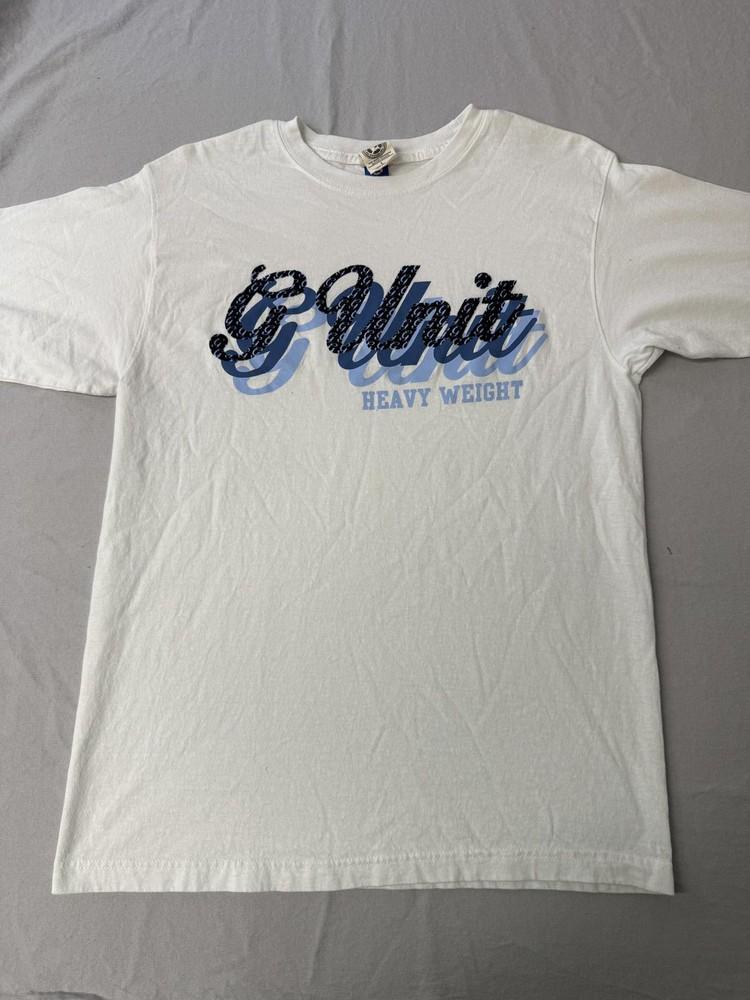 Y2K G-Unit t-SHIRT Heavy Weight Fuzzy Logo Tee - L Unisex T-Shirt XL