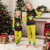 Print Cute Family Set Pajamas, Home Clothes, Family Set Long Sleeve Top Pants Set