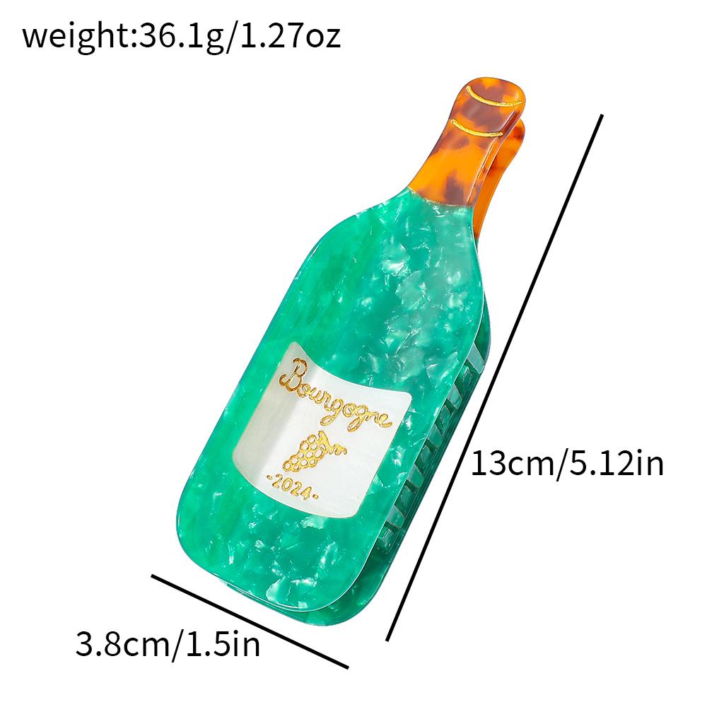 

Innovative Wine Bottle Shaped Hair Clip Stylish Decorative Hair Accessory for Everyday Use And Gifts