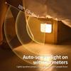 Induction Lamp Smart Charging Dual-color USB Magnetic LED Nightlight Corridor Hall Wardrobe Cupboard Bedroom Lighting