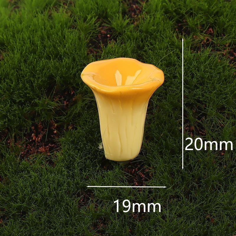 Mini Resin Mushroom Ornaments Micro Landscape Decor Dollhouse Miniature Mushroom Model For Fairy Moss Garden Diy Bonsai Decor