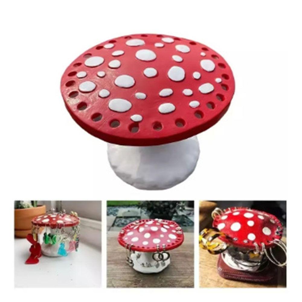 Handicraft Mushroom Earring Holder Resin Earrings Storage Rack  Jewelry Necklace