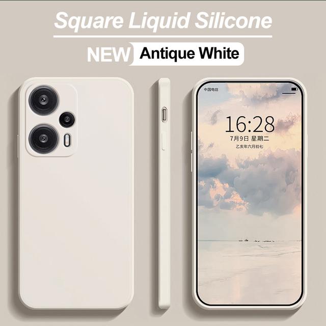 Poco F5 F 5 PocoF5 Pro Case Liquid Silicone Phone Case For Xiaomi Redmi Note 12 Pro Plus Note12 4G 5G Camera Lens Protector Back Bumper TPU Soft Cover