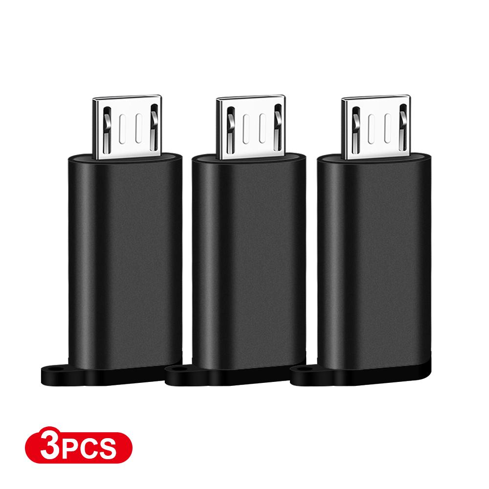 

Адаптер Ahowie для мобильного телефона OTG Micro USB на USB C, разъем Microusb для Huawei Xiaomi Redmi LG Samsung Galaxy 3 pcs чёрный