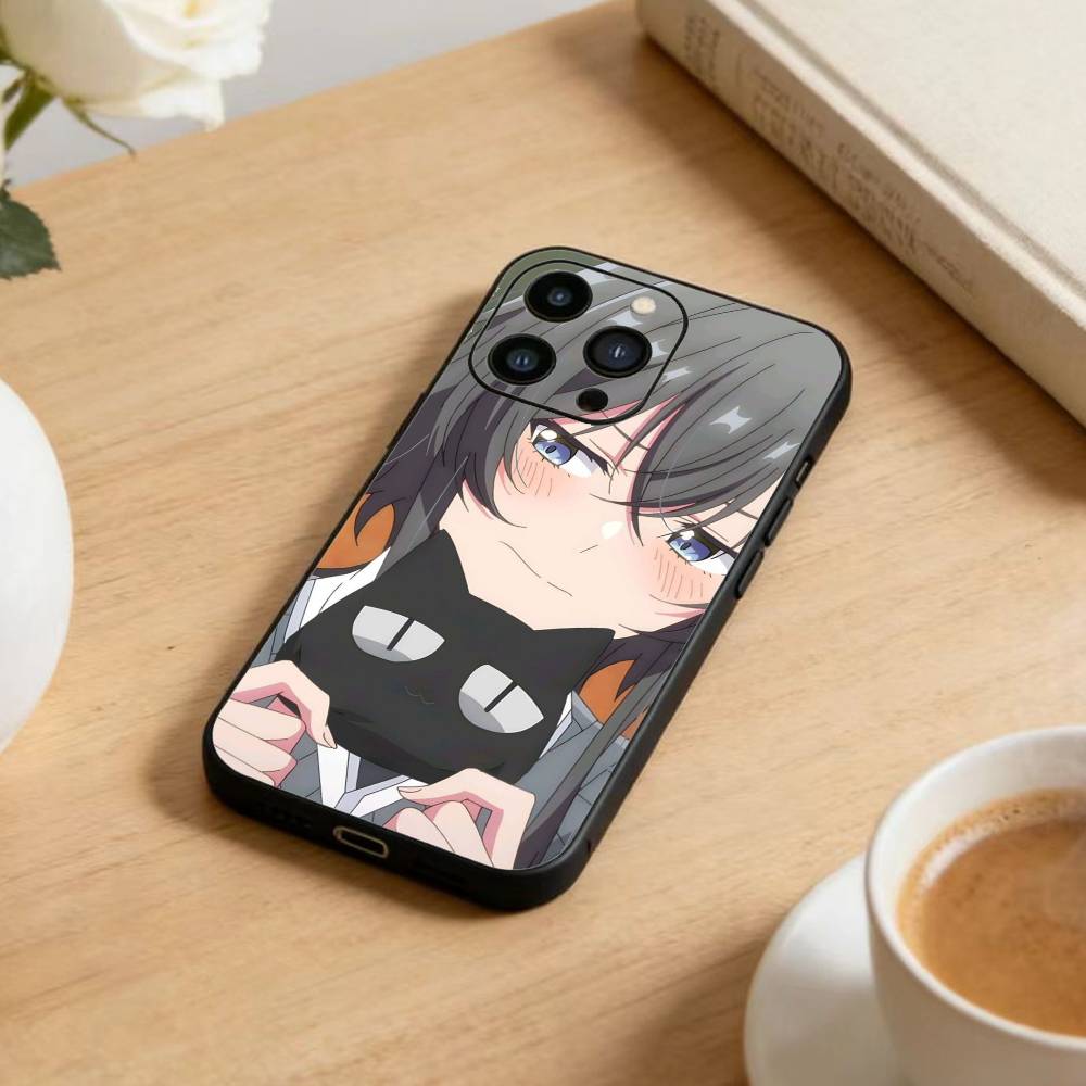 Asanagi Yori and Kino Himari Phone Case For iPhone 17 16 15 14 13 12 Max Plus Silicone Black Cover