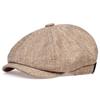 Men's Spring and Summer Thin Breathable Octagonal Hat Sunscreen Retro Beret