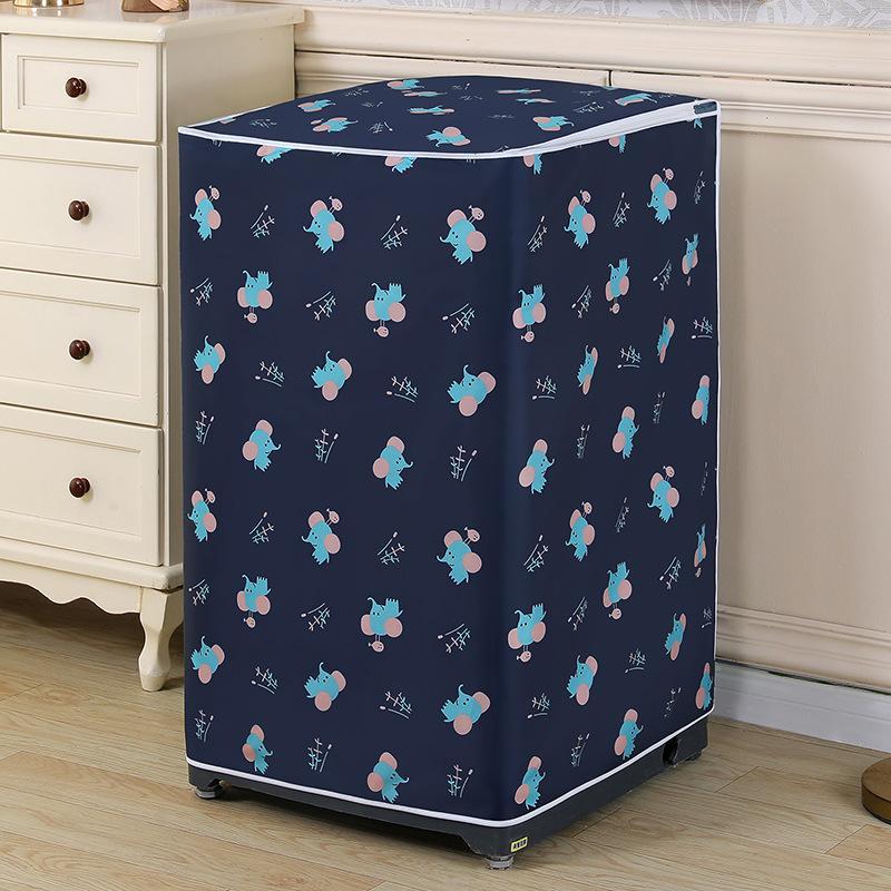 Waterproof Dustproof Sunproof Top Load Washer Cover Cute Cartoon Bear Print Protector for Home Laundry Room