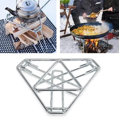 Campfire Stand Tripod Camping Foldable Campfire Stand Camping Bonfire Outdoor Grill Rack Picnic 22.5X12X12Cm Outdoor Tool