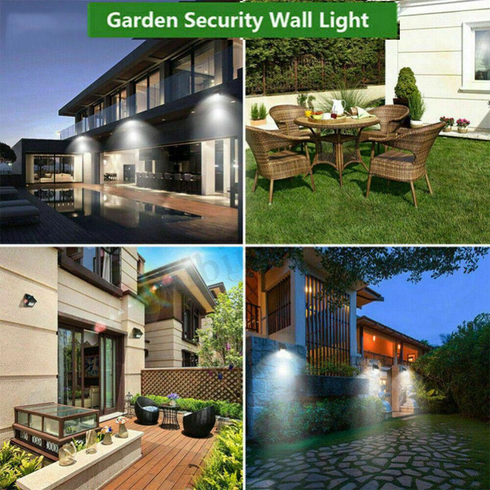 4X 30LED Solar Power Licht PIR Bewegungssensor Sicherheit Outdoor Garten Weg Landschaft Wandleuchte