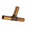 Brass T Piece 3 Way Fuel Hose Joiner Connector 6mm For Compressed   Oil Gas Pipe