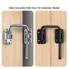 U Shape Zinc Alloy Doors Bolt,Patio Sliding Door Loop Lock,90/180 Degree Door Latches Locks,Child Safe Home Anti-theft Buckles