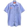RED KAP Short Sleeve Work Shirt S Blue Purple Men's Used