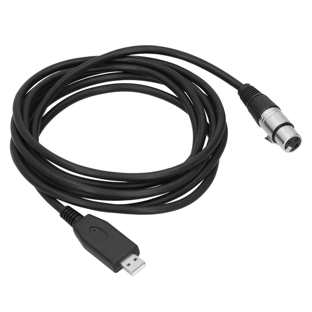 USB to XLR Female Microphone Cable Plug Play Microphone Connector Cable Cord2m 6.6ft
