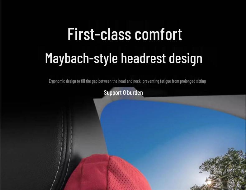 Suede Lumbar Support Cushion for Toyota Headrest - Camry, Highlander, Avalon, RAV4, Wildlander