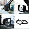 PIUGILH Rearview Mirror Rain Shield Cover Compatible with Land Rover Defender 2020 2021 2022 2023 2024, ABS Rear View Mirror Protector Frame, 2Pcs