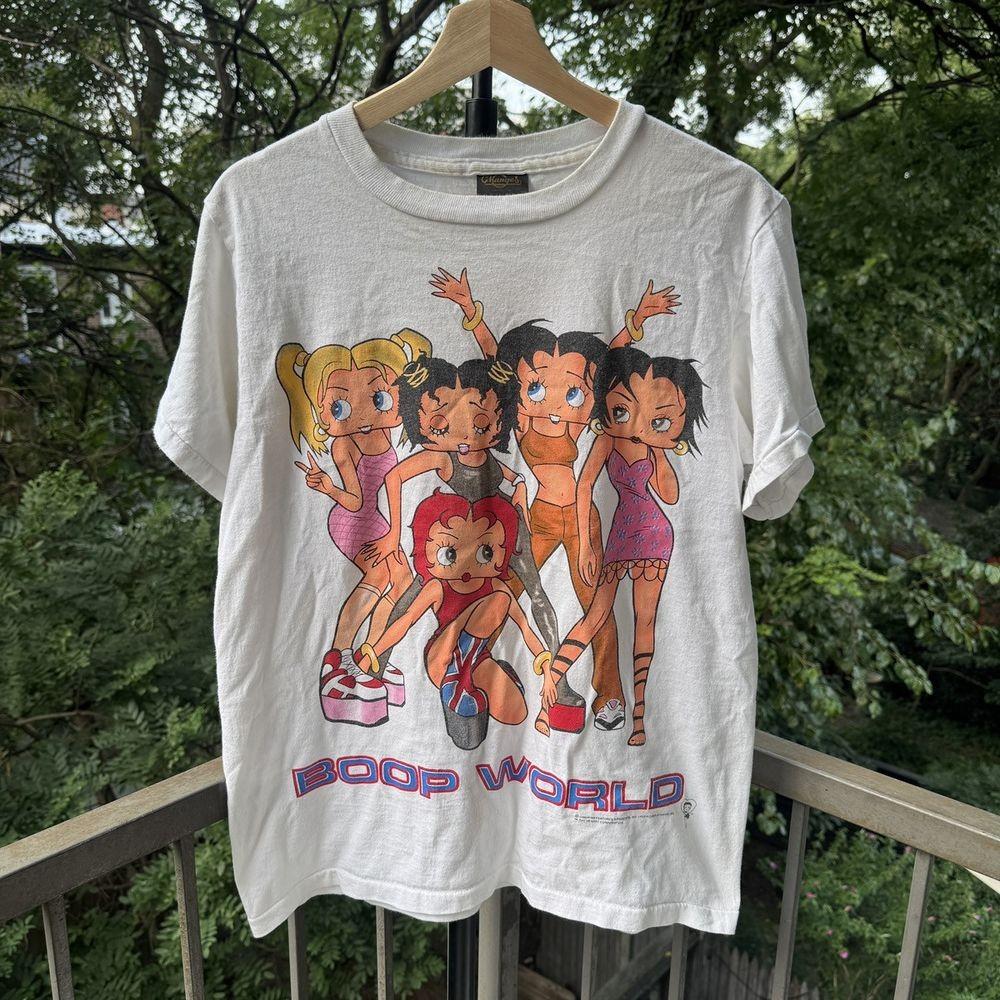 Репринт 90-х Футболка Betty Boop Spice Girls с коротким рукавом Унисекс Футболка NH25150 Унисекс Футболка S