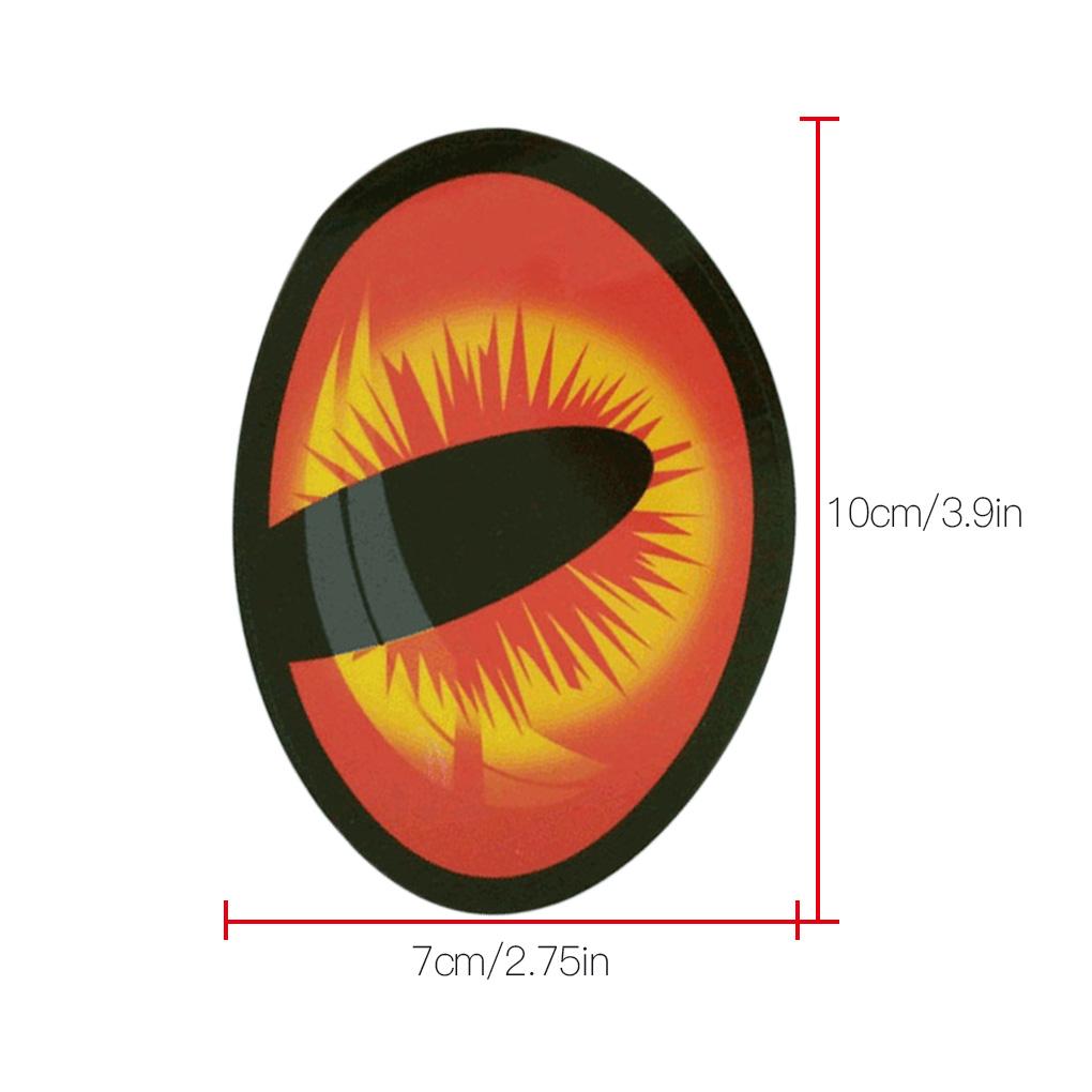 2 Pcs Cute Ulation Cat Eyes Car Stickers 3D Decal for Rearview Mirror Car Head Engine Cover Windows Decoration