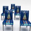 Christmas Digital Printing Stretch Chair Cover Home Party Dining Table Ornaments