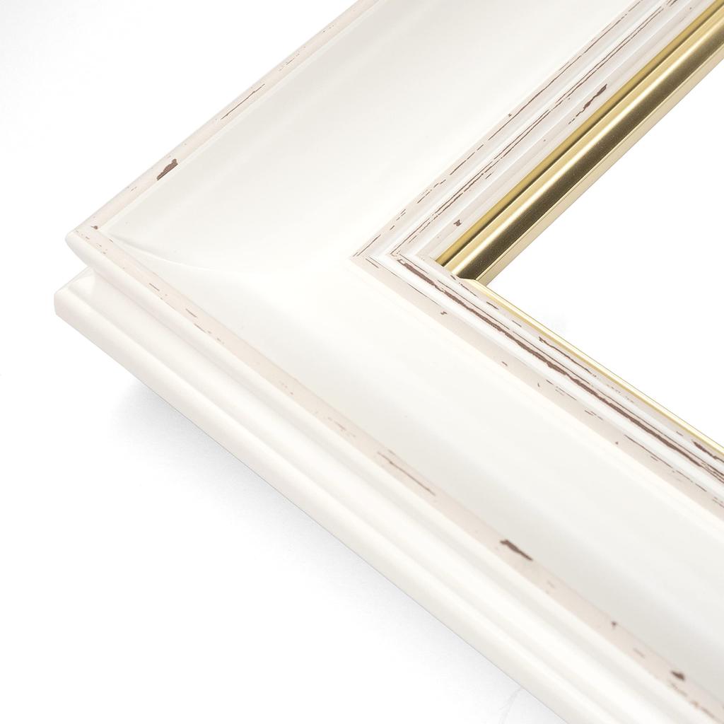 Oil Painting Picture Frame 8160 White UV Cut Acrylic Specification with Wall Hook (F8)