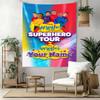 Wiggles Custom Name Tapestry Foldable Wall Tapestry Smooth Polyester Great for Meditation Room All-Season Use Housewarming Gift