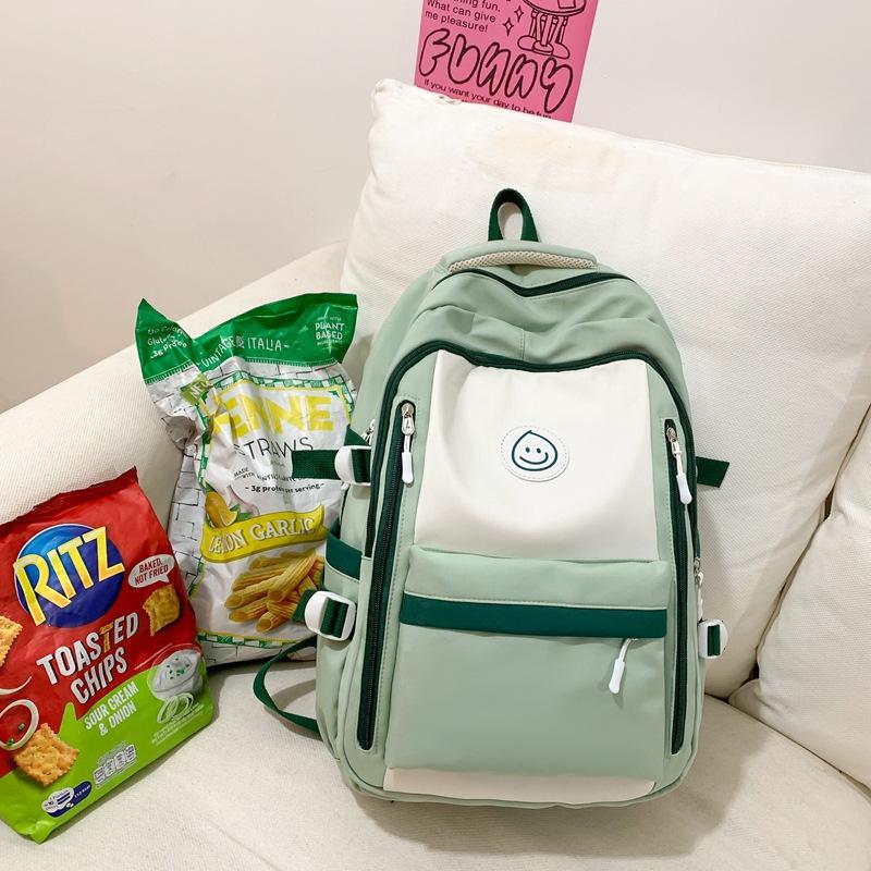 Schoolbag Backpack 1011 New Fashion Student School Bag Japanese Ins Simple Korean Version Junior High School Student College Backpack