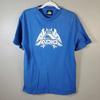 Adio Skateboard Skate Vintage T Shirt BAM Margera Tony Hawk 90s Y2K Medium Blue