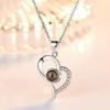 Heart Pendant Necklace Hollow Fade Resistant Fashionable Women Necklace for Daily Party Dating
