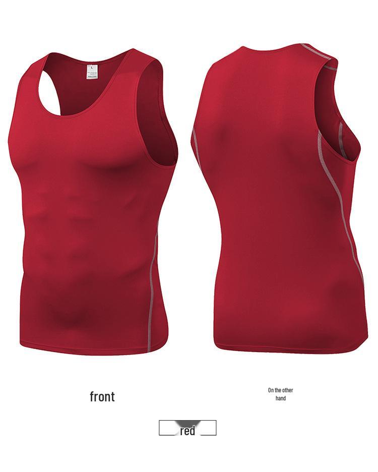 Men's Quick-Dry Compression Tank Top for Sports, Basketball, and Fitness