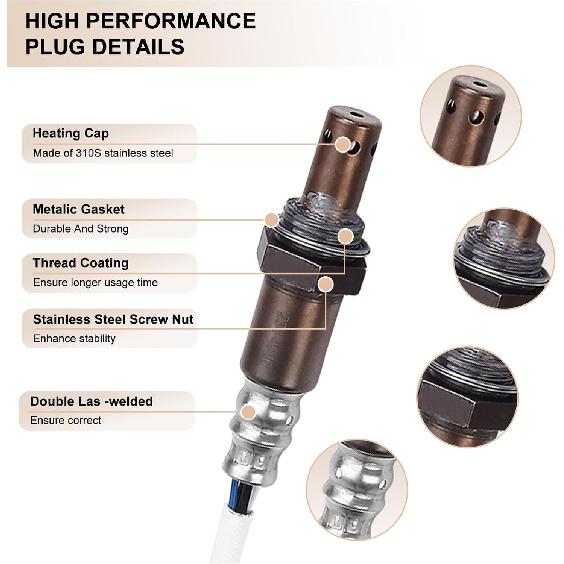 Oxygen O2 Sensor Upstream and Downstream Fits for Chevy Silverado 1500 2014-2017, Suburban Tahoe 2015-2018, for GMC Sierra 1500 2014-2017, Yukon