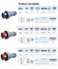IP67 Waterproof Aviation Plug: 3 or 4 Core, 5 Hole High-Power Connector