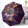 1pc Floral Pattern Rammstein Automatic Open, Windproof, Compact Travel Umbrella, Gift for Birthday, Christmas, Business 93005