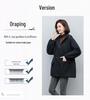Parka Mi-Long pour Femme - Hiver 2024 Coupe Ample Tendance Manteau en Coton Doublé Polaire