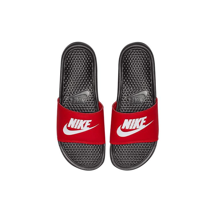 New Nike Benassi Jdi Black White Red 343880-026