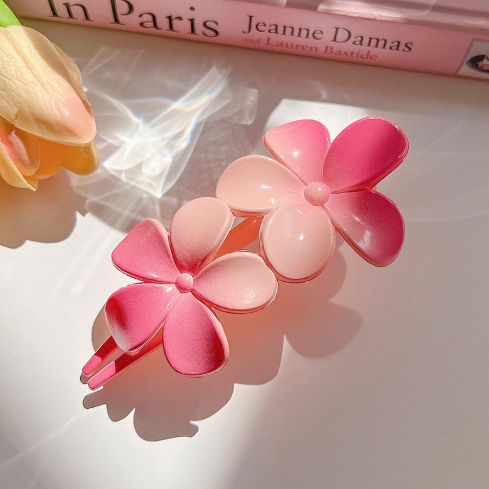 

Зажим для волос из смолы с цветком-утконосом, металлические милые заколки для волос, держатель для хвоста, зажим для волос в виде яйца, цветка, пляжный