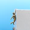 Figurina in Ottone di Arrampicata Alpinismo Miniatura Diorama Fotografia Terrario Acquatico Roccioso Paesaggio Decorazione Ornamento
