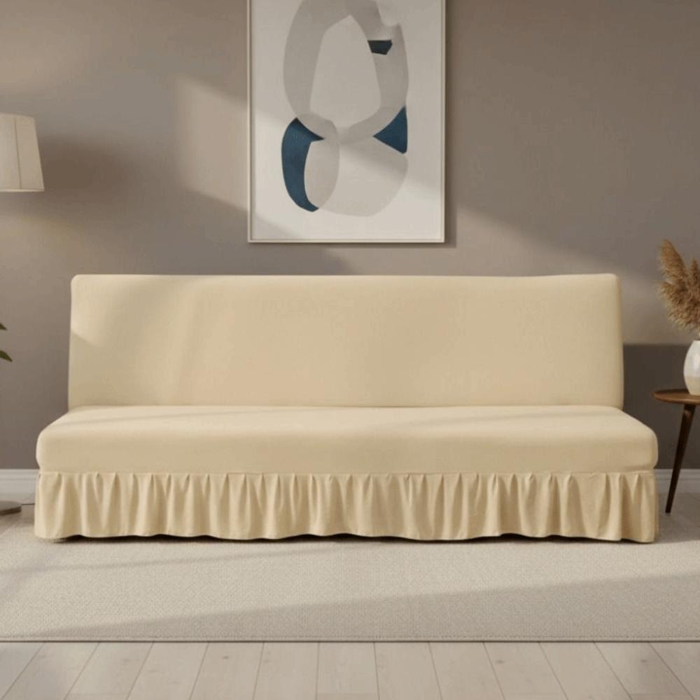 Elastic Folding Sofa Bed Cover with Skirt Sofa Slipcover Universal Couch Cover Living Room