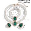 3Pcs/set French Elegant Elegant Multi Layer Imitation Pearl Jewelry Set 2025 Summer Party Wedding Gift Beaded Choker Necklace Earrings Sets for Women