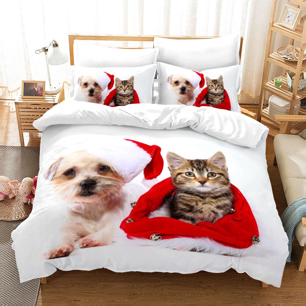 Sada 3D povlečení pro kočky pro kočky