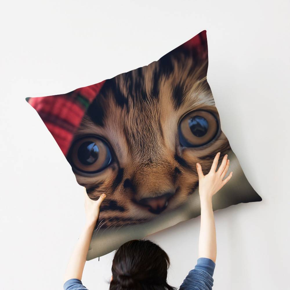 Cat Cute Kitten Stitch Lucky Dragon pillow cover sofa cushion cover home room decoration children gift
