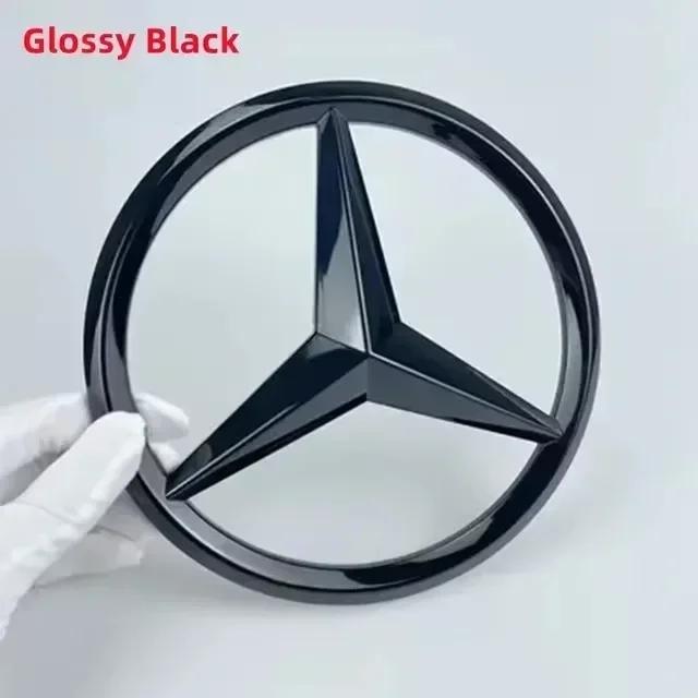 Car Sticker For Mercedes Benz 18.8cm ABS Car Front Grille Center Badge Cover Emblem for Mercedes-Benz W204 W205 W212 W213 C E Cl