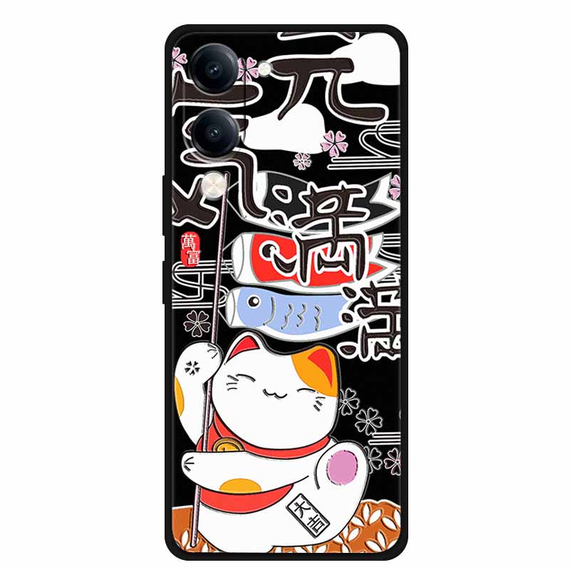 For Vivo Y29S Y29T Y19s GT 3D Cover Soft TPU Silicone Phone Case Funda Y 29S 29T 19s GT 5G Embossed Flower Blossoms Relief Para