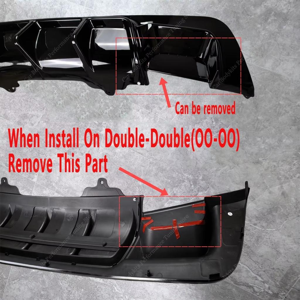 BMW 5 Serisi E60 E61 M Paketi 2004 2005 2006 2007 2008 2009 2010 için MP Tarzı Arka Tampon Ayırıcı Difüzör Plastik Bodykit Tuning