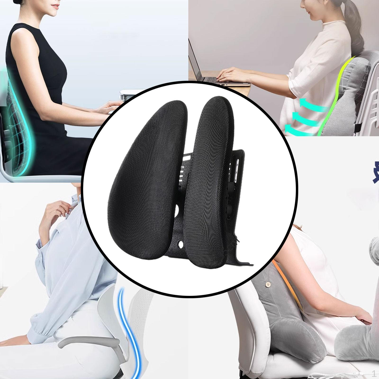 

Поддержка спины Подушка для поясницы Сиденье Улучшение осанки сидя Диваны Автомобили Вождение для женщин Мужчин Кресло Basic Breathable