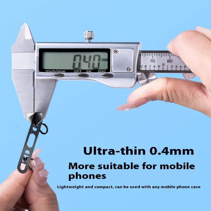 Metal Phone Hanging Tether Tab Upgraded Double Buckle Hole Ring Cell Phone Lanyard Patch Strap Replacement Part For Iphone Cases