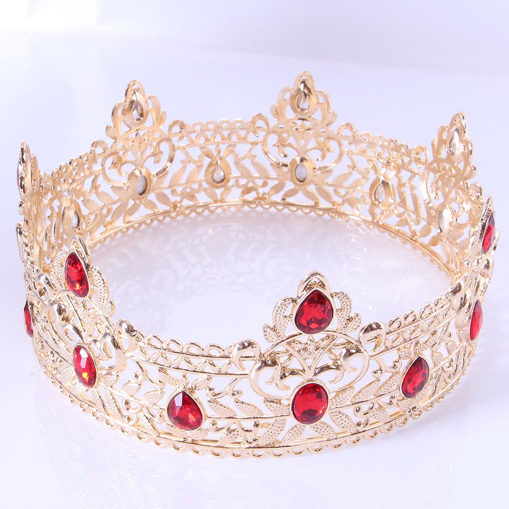 

Золотая корона для мужчин: Разноцветный головной убор в форме круга на дни рождения и свадьбы