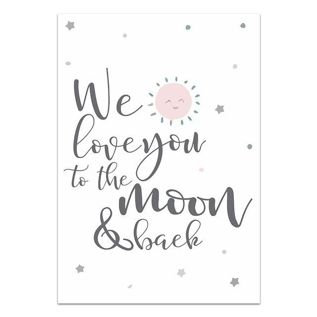 

Розовая Луна мультфильм слон ребенок плакат детские цитаты печать холст искусство настенная живопись скандинавский ребенок девочка декор комнаты фотографии 21cm×30cm NoFrame