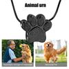 Yousheng Pet Urn Necklace for Ash Paw Print Cremation Keepsake Mini Urn Pendant Memorial Ash Jewelry for Cat Dog Ash Hair Nails